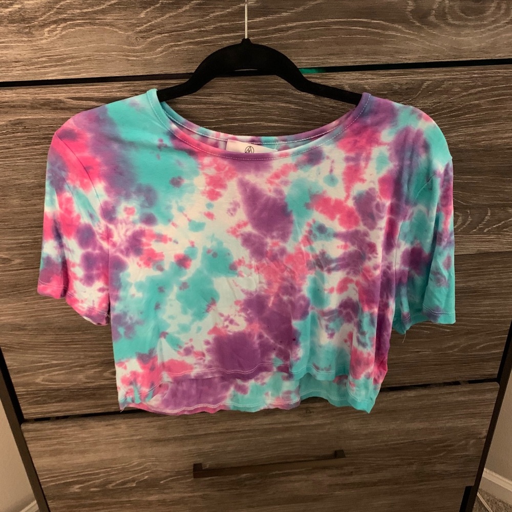 Misguided tie-dye Crop Top